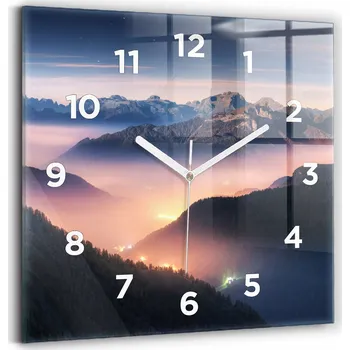 Hodiny Nástěnné hodiny Wallfluent modré 30 cm