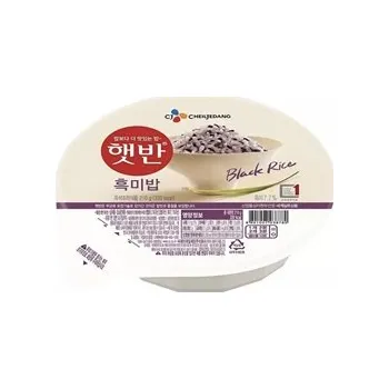 CJ instantní rýže do mikrovlnné trouby bílá a černá 210g