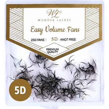 Péče o řasy a obočí Řasy trsy Easy Volume Fans 5D 0,07 - C, 12 mm