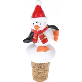 Vánoční opakovaně použitelný zátka na víno - Tučňák