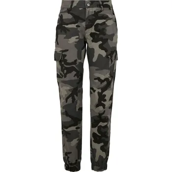 Dámské kalhoty Urban Classics High Waist Camo Cargo Pants TB3047-00784-0005 Dark Camo 27