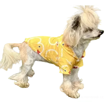 Obleček pro psa Šusťáková bunda do deště pro psa kačenky (Psí oblečky do deště)