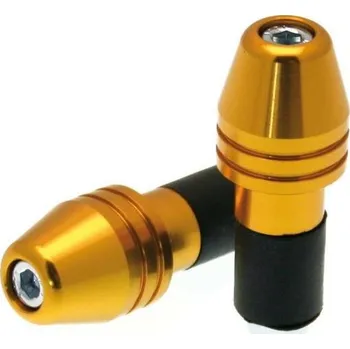 Koncovky tyčí BIHR Rocket Ø18 mm zlaté BE002G