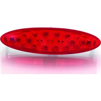 BIHR zadní světlo LED malý model červené s osvětlením SPZ univerzální YM-2857AELED