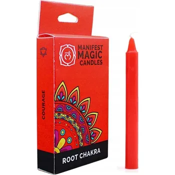 Svíčka Tradiční sójová svíčka Čakra Základu Ancient Wisdom 1 ks
