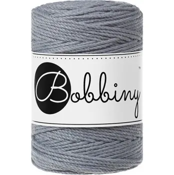 Příze Bobbiny 3PLY Macramé Rope 1,5 mm 100 m Steel Šňůra