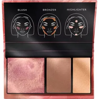 Přípravek na tvář Paletka 3v1 Ultra Colour - Sun Kissed