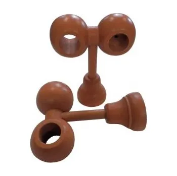 Garnýž Držák na garnýž - dvoutyč stropní - pár L+P-28 Barva: SO - ořech světlý