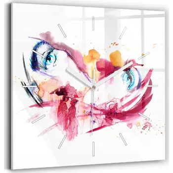 Hodiny Nástěnné hodiny Wallfluent růžové 30 cm