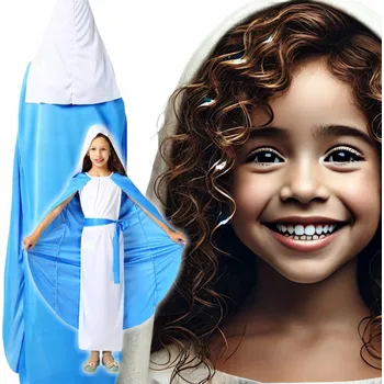 Karnevalový kostým Kostium Panny Marie Kostým Matka Boží pro představení Narození Páně - univerzální velikost