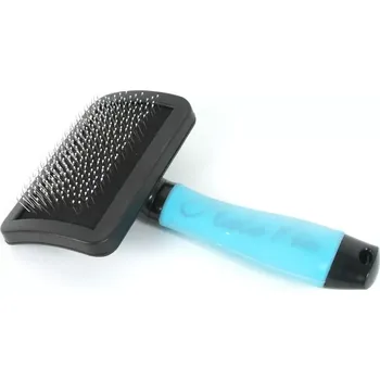 Péče o srst a drápky Kartáč pro psa střední s gelovou rukojetí (Potřeby pro psa)