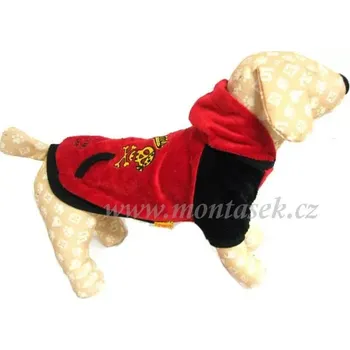 Obleček pro psa Mikina pro psa červeno černá 24cm (Mikinka pro psa)