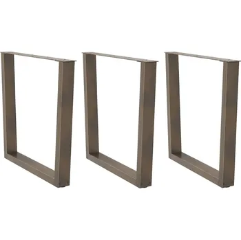 Stolová podnož OMAXI Nohy jídelního stolku ve tvaru V 3ks 80x(72-73,3) cm ocel 958328 Přírodní ocel