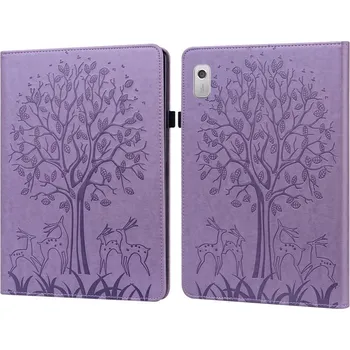 Pouzdro na tablet VSECHNONAMOBIL 57593 ART TREE Flip ový obal Lenovo Tab M8 4. generace (4th gen) fialový