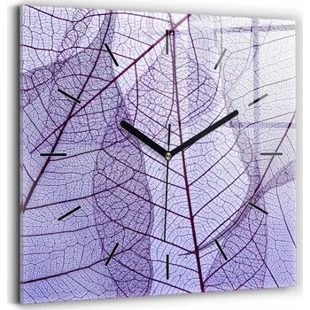 Hodiny Nástěnné hodiny Wallfluent fialové 30 cm