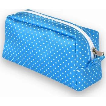 Kosmetická taška etue kosmetická - modrá tečka