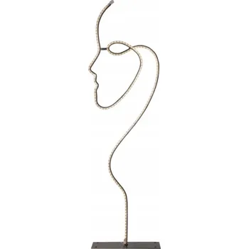 Stojací lampa Stojací lampa Star Trading GRAFICO s integrovaným LED zdrojem 5,6 W, čirá