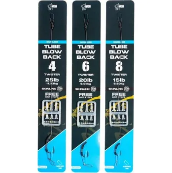 Rybářský háček Nash Tube Blow Back Rig Velikost 8 Bezostnatý háček - T6343