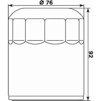 Filtr pro motocykl Olejový filtr MIW BU10001 (alt. HF171C) HARLEY DAVIDSON FLHT Electra Glide Standard 1584 2007-2010