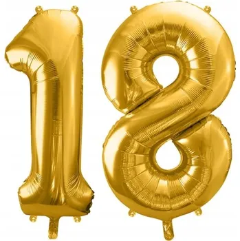 Balónek BALÓNKY FÓLIOVÉ NAROZENINOVÉ DÁREK K 18. NAROZENINÁM