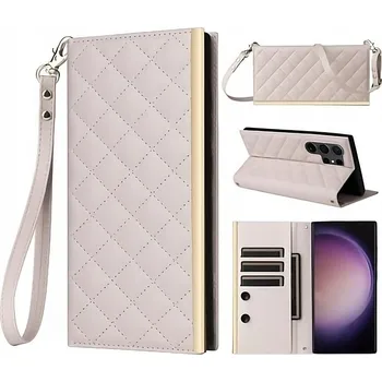 Pouzdro na mobilní telefon Flipové pouzdro ST pro Samsung Galaxy S25 Ultra béžové