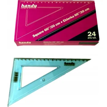 pravítka TROJÚHELNÍK PRAVÍTKO plastové 20 cm průhledné