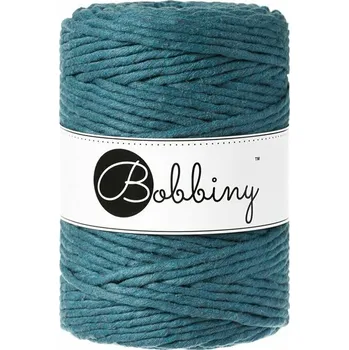 Příze Bobbiny Macrame Cord 5 mm 100 m Peacock Blue Šňůra