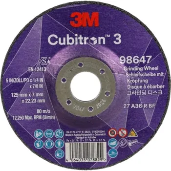 Brusný kotouč Cubitron 3 3M brusný kotouč 36+ 125 x 7 x 22,23 mm