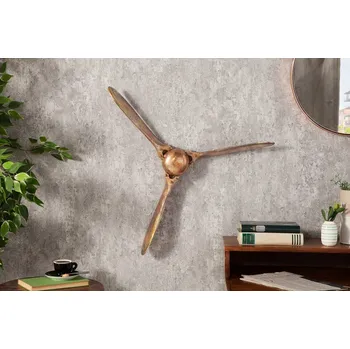 Dekorace na zeď - Vrtule letadla, měděná malá