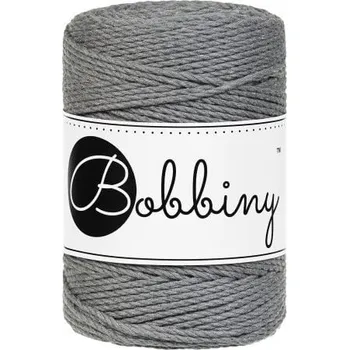 Příze Bobbiny 3PLY Macramé Rope 1,5 mm 100 m Stone Grey Šňůra
