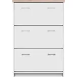 Botník 3K, bílá / dub sonoma, TOPTY TYP 10