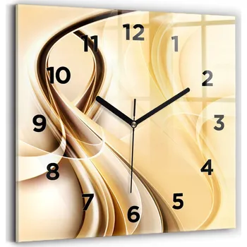 Hodiny Nástěnné hodiny Wallfluent žluté 30 cm