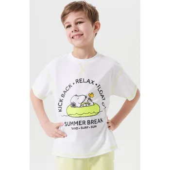 Oblečení a móda Sinsay - Tričko Peanuts - bílá - 264DZ-00X - 264DZ-00X-98