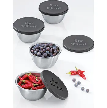 Koření Mini dózy na koření 100 ml, sada 4 kusů, Küchenprofi