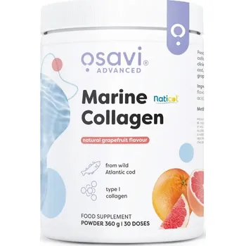 Přírodní produkt Osavi Marine Collagen, Mořský kolagen z divoké tresky, grapefruit, 360 g