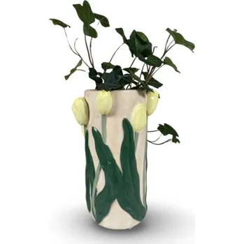 Váza Obal Na Květináč 23 keramika žlutý