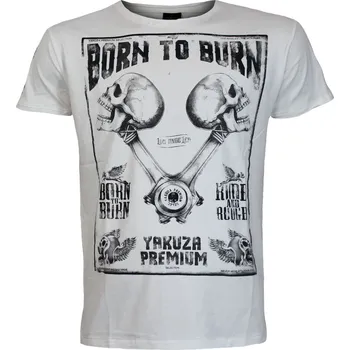 Pánské tričko Yakuza Premium Pánské tričko YPS-3819 - bílé - 3819_WHT Velikosti: XL