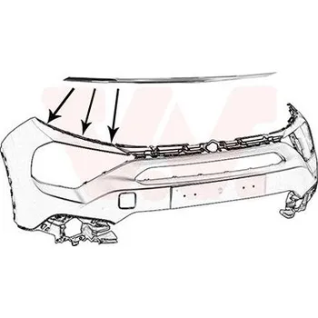 Lišta karosérie Ozdobná / ochranná lišta, nárazník VAN WEZEL 0989584