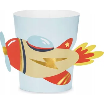 Víčka na hrnky, sklenice , letadlo, 23x9,5cm, 6 kusů