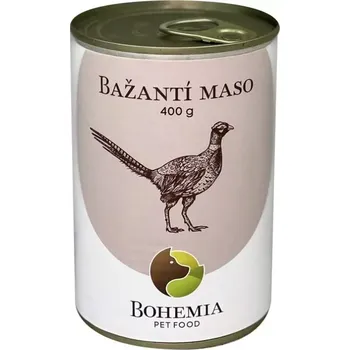 Krmivo pro psa BOHEMIA Bažantí maso ve vlastní šťávě 400g (Monoproteinové krmivo pro psy)