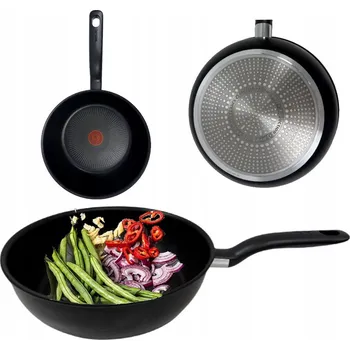 TEFAL HLUBOKÁ PÁNEV WOK NA SMAŽENÍ 26 CM INDUKCE 2x TITANIUM S NEPŘILNAVÝM POVRCHEM