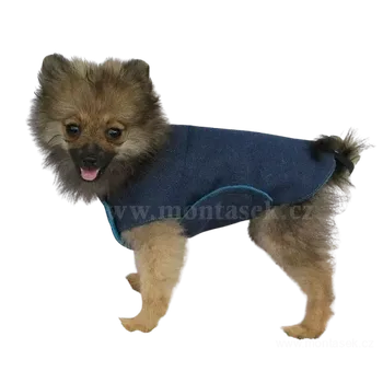 Obleček pro psa Vesta pro psa jeans 25cm (Obleček pro štěně)