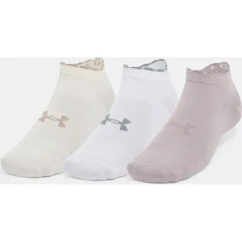 Unisexové ponožky Under Armour UA Essential Low Cut 3pk - světlý mix (3 páry) Velikost: S