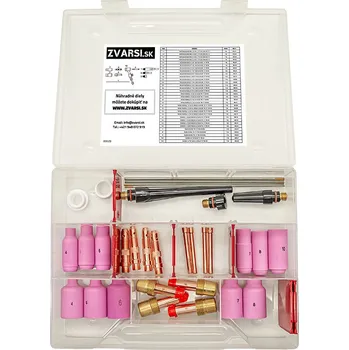 Příslušenství ke svářečce SVARSI Sada náhradních dílů na TIG hořáky 17/18/26 EXTRA VELKÁ