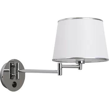 Nástěnné svítidlo Nástěnné svítidlo Lawa Candellux bílý chrom moderní do obýváku ložnice jídelny 41 cm