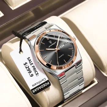 Hodinky Pánské analogové hodinky s kovovým páskem TF881 Barva (Varianta): 930 Rose Gold Black