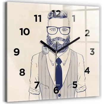 Hodiny Nástěnné hodiny Wallfluent béžové 30 cm