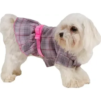 Obleček pro psa Oblečky pro psy, šaty pro mini fenku (Kostkované šatičky pro psy)
