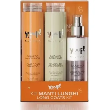 Kosmetika pro psa Balíček pro dlouhou srst Yuup (Kosmetika pro dlouhosrsté psy)