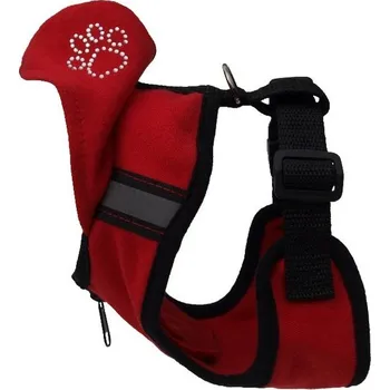 Postroj pro psa Postroj pro menšího psa, vesta s kapucí (Postroje, kšíry pro psy vestičky)